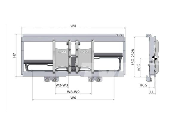 CAM PH50T.135 - Pozitionator furci cu tranzlatie laterala de vanzare